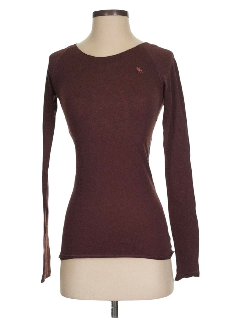Abercrombie vintage dark brown long sleeve tshirt